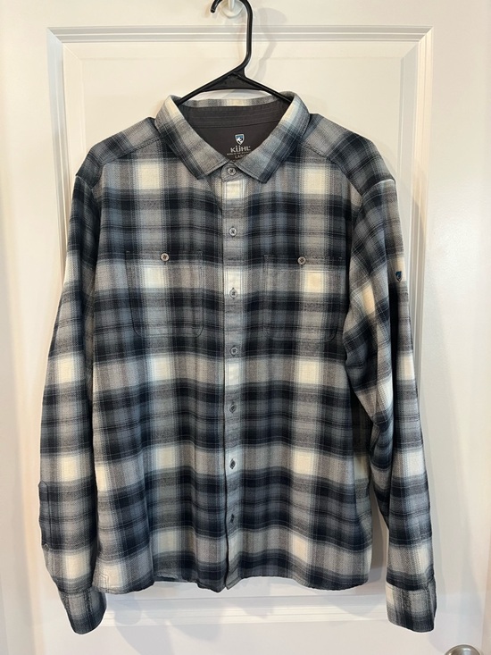 Kuhl Other - Kuhl Men's Black Gray & White Plaid Button-Down Shirt